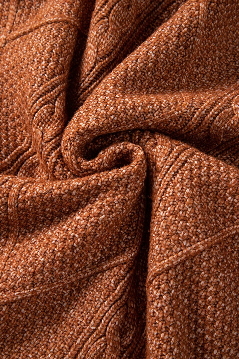 Cable Knit Sweater Dress in Coffee - themonogram manor 