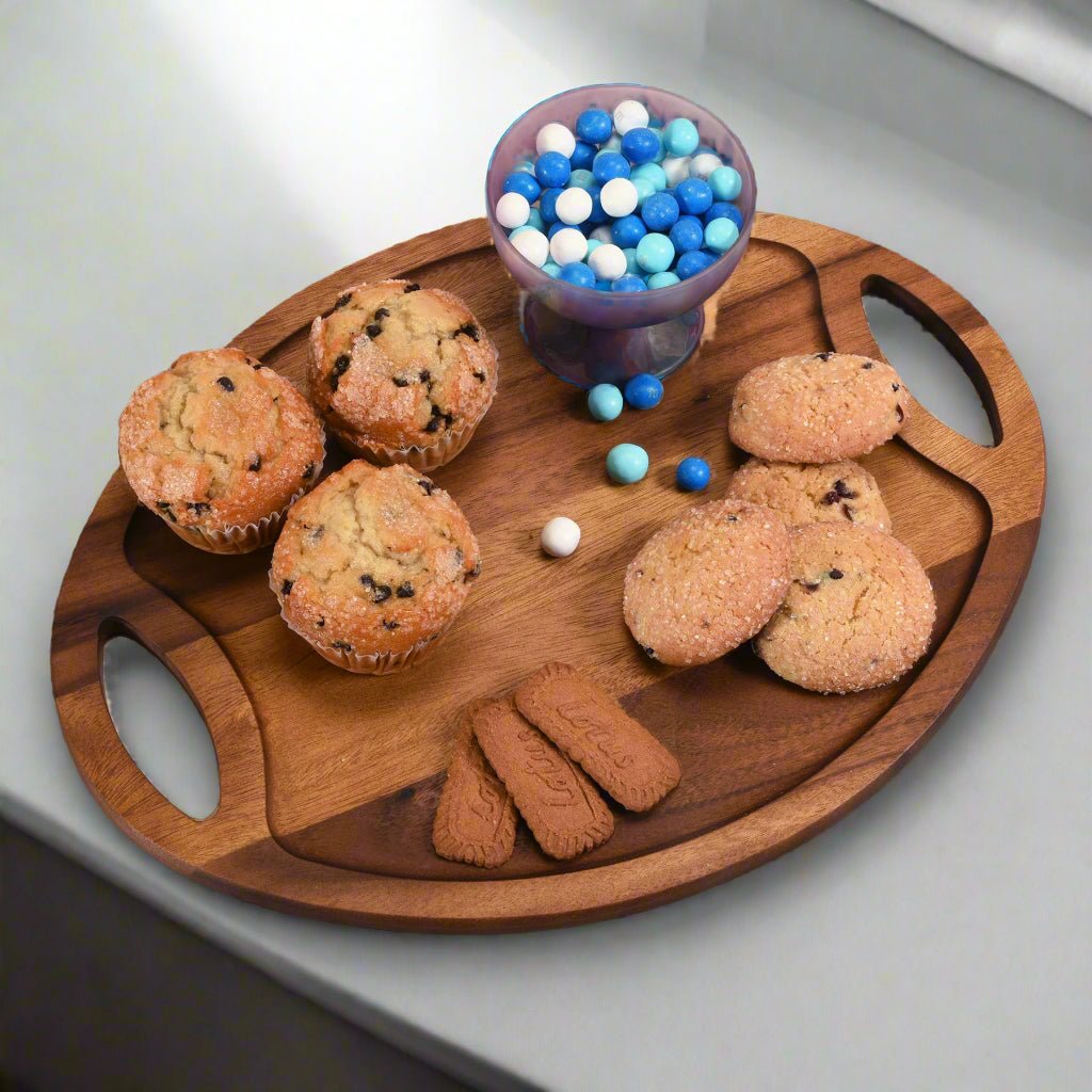 Oval Tray with Handles - themonogram manor 