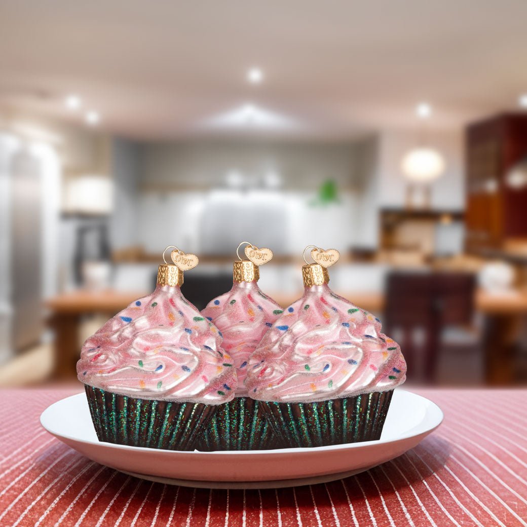 Pink Chocolate Cupcake Ornament - themonogram manor 