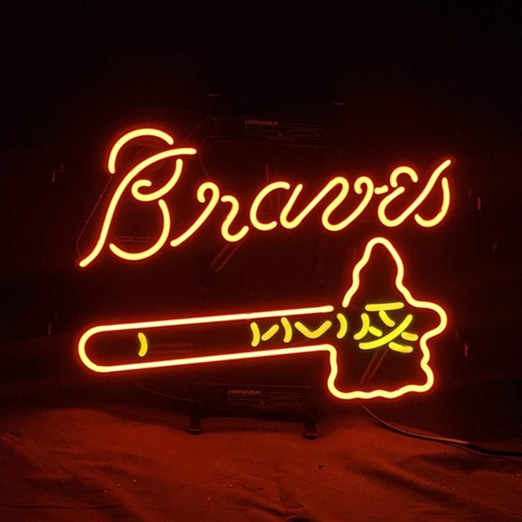 Atlanta Braves Baseball Logo Neon Signs Light - themonogram manor 