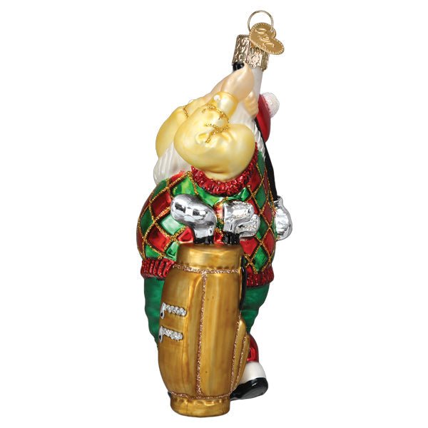 Golfing Santa Ornament - #themonogram manor #