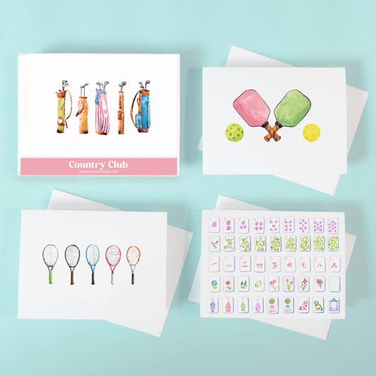 Country Club Assorted Stationery Set - themonogram manor 