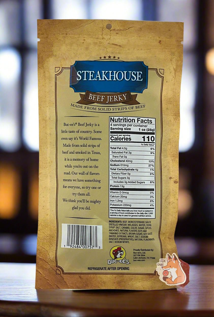 Buc - ee's Steakhouse Beef Jerky - themonogram manor 