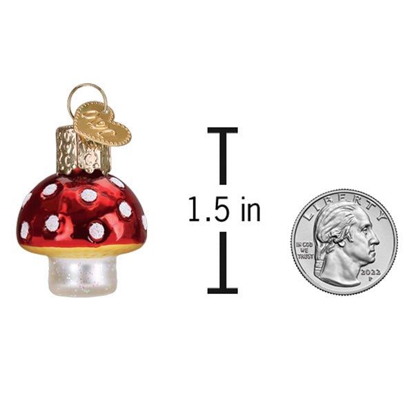 Mini Lucky Mushroom Ornament - #themonogram manor #