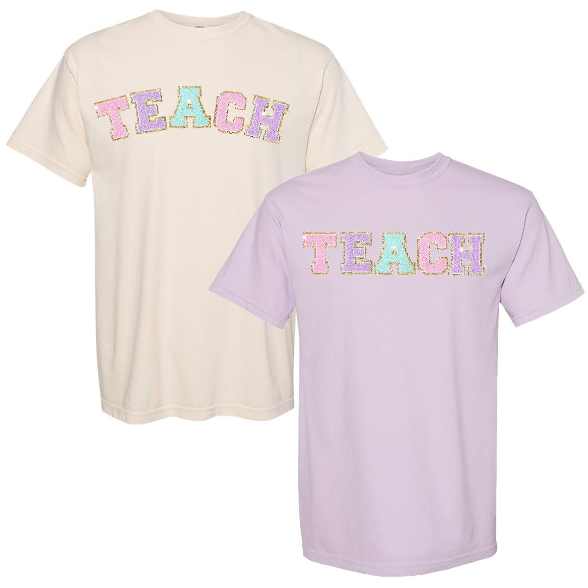 'Teach' Letter Patch T-Shirt - themonogram manor 