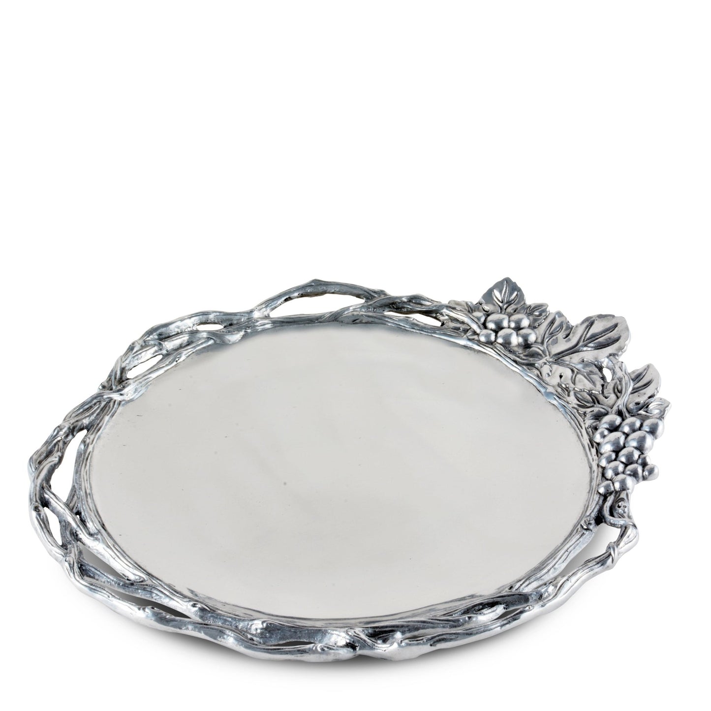 Grape Open Vine Round Tray Large - themonogram manor 