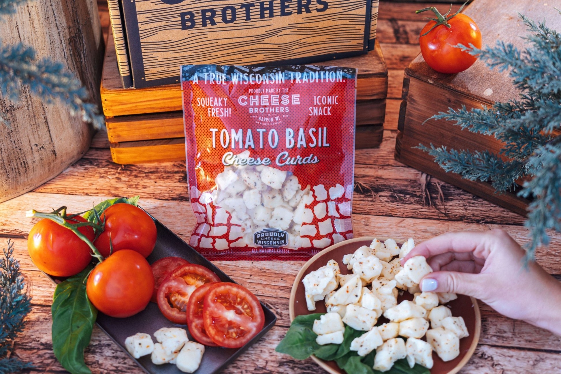 Tomato Basil Cheese Curds *Ships Fresh Daily* - themonogram manor 