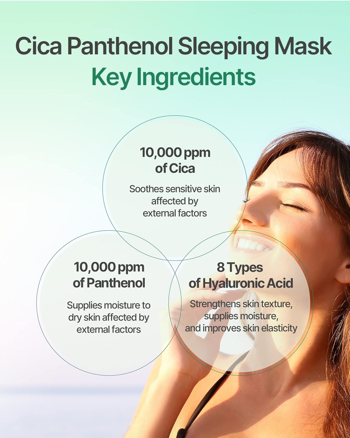 CICA Panthenol Moisturizing Cream | Overnight Face Cream | Soothing, Moisturizing, and Hydrating Facial Mask with Hyaluronic Acid | Korean Skin Care Overnight Moisturizer | 2.70 Fl Oz - themonogram manor 