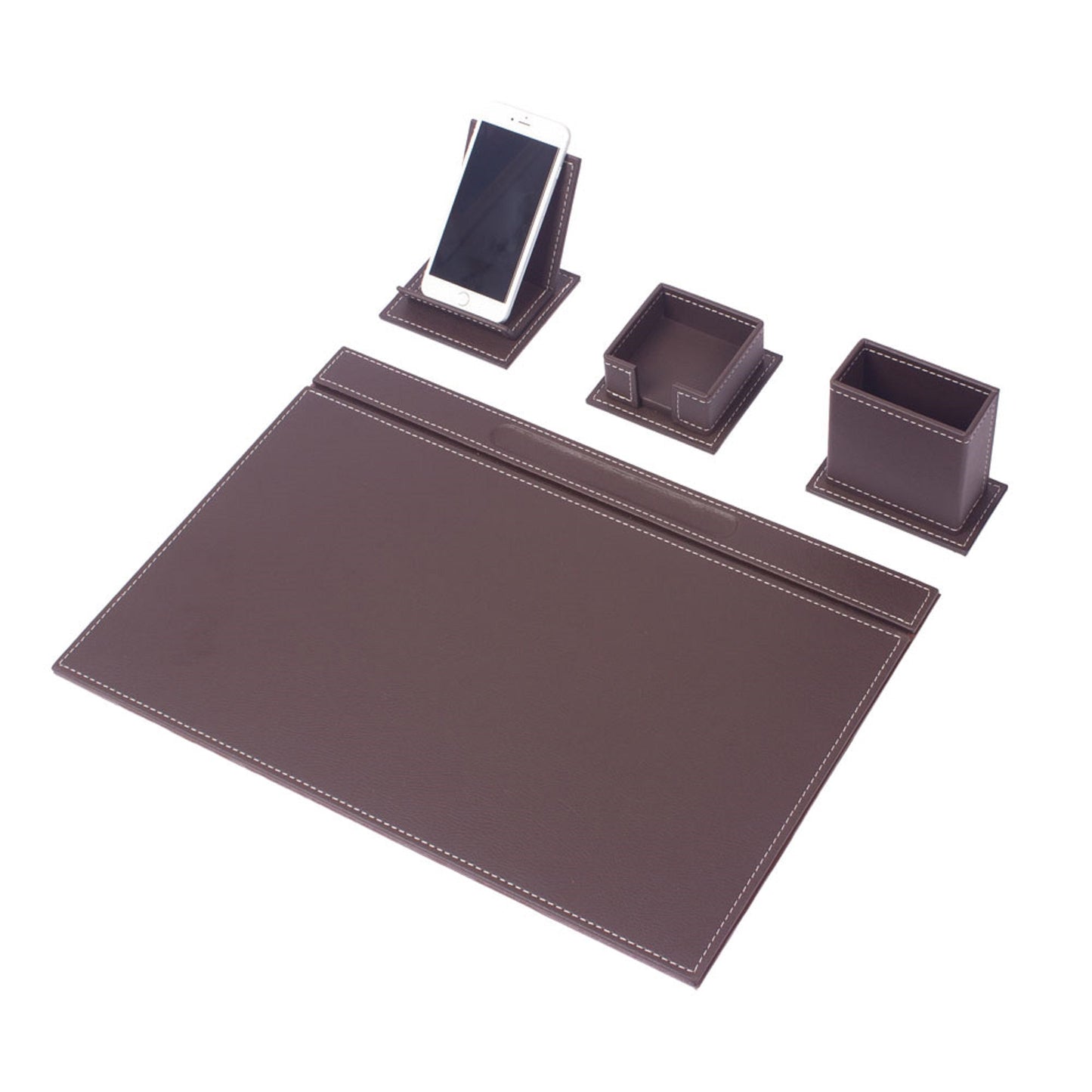 MOOG Luxury Desk Set - 4 Accessories - Brown - 4 PCS - themonogram manor 