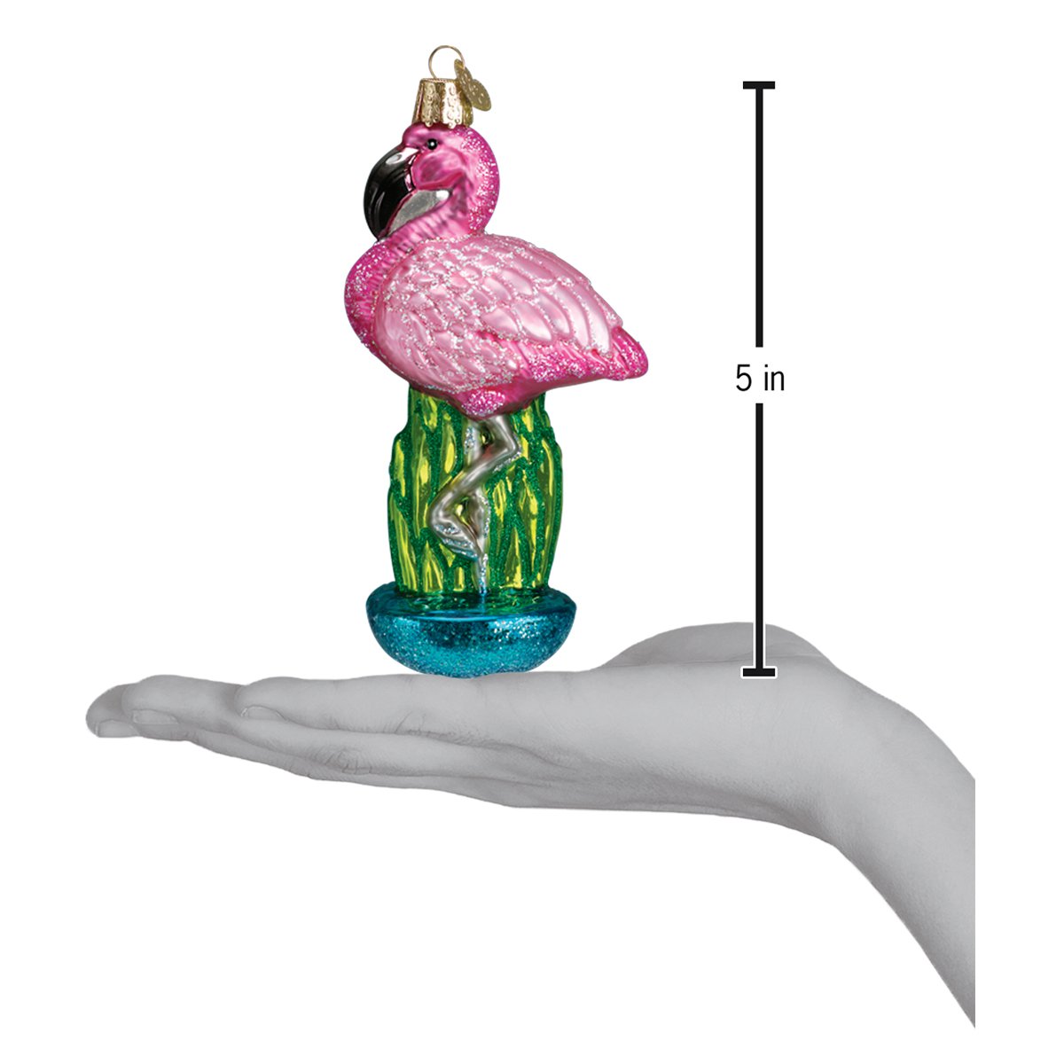 Flamingo Christmas Ornament - themonogram manor 