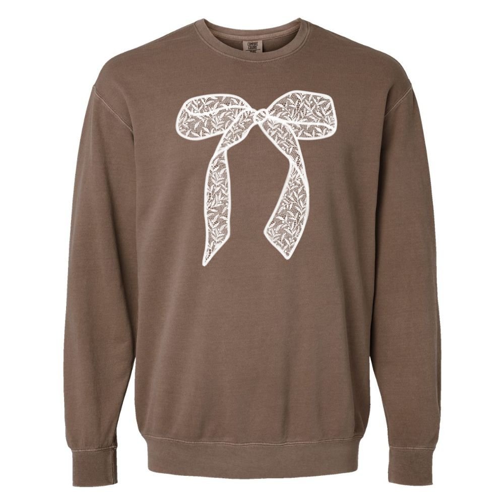 Bow 'Lace It Up' Lightweight Sweatshirt - themonogram manor 