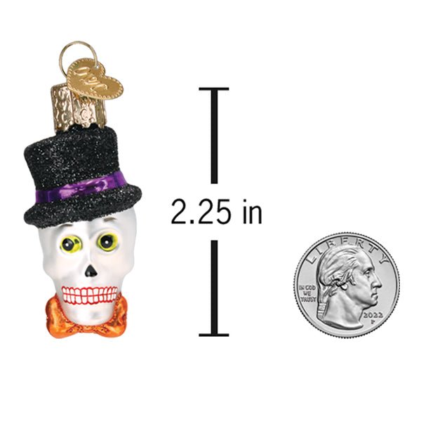 Mini Top Hat Skeleton Ornament - themonogram manor 