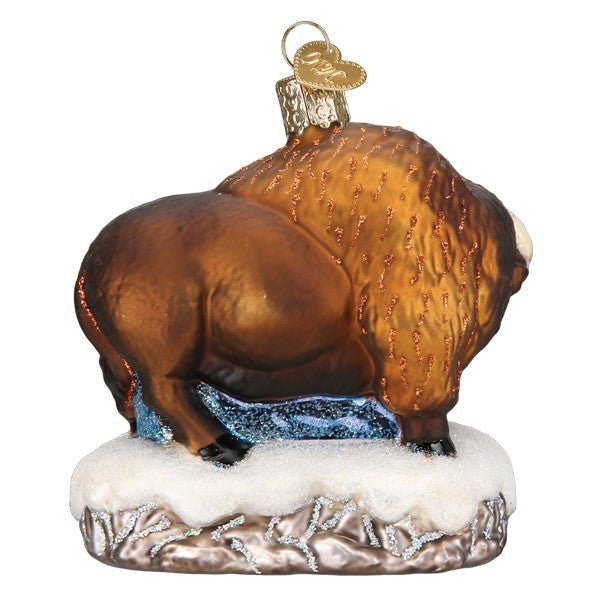 Santa With Bison Ornament - themonogram manor 