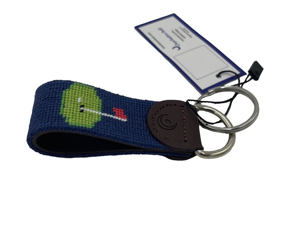 Key Fob - Golf Green Red Tee - themonogram manor 