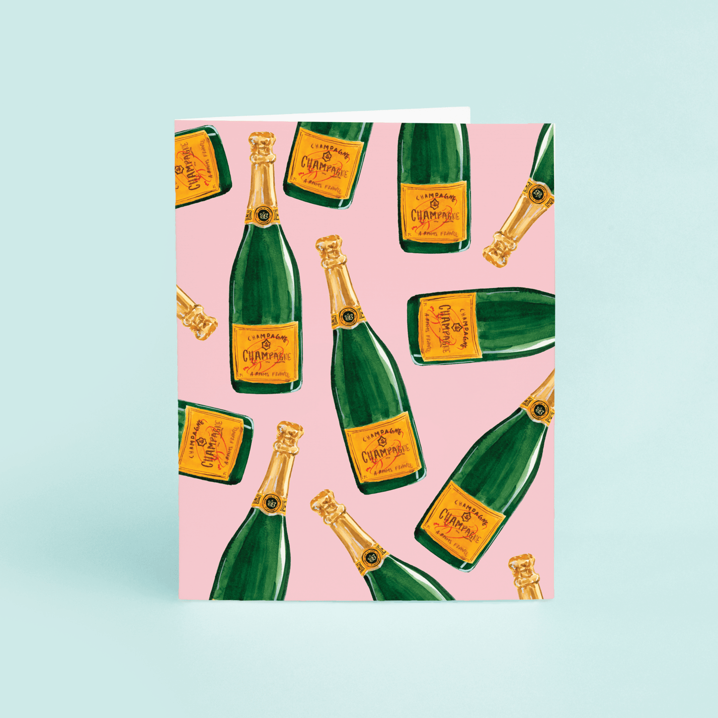 Champagne Bottles - Pink - themonogram manor 