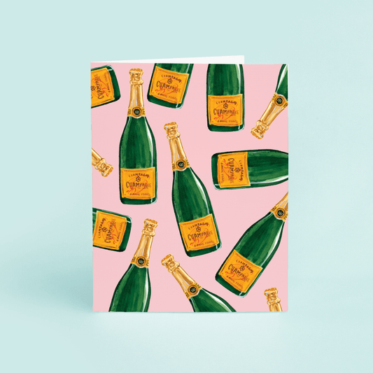 Champagne Bottles - Pink - themonogram manor 