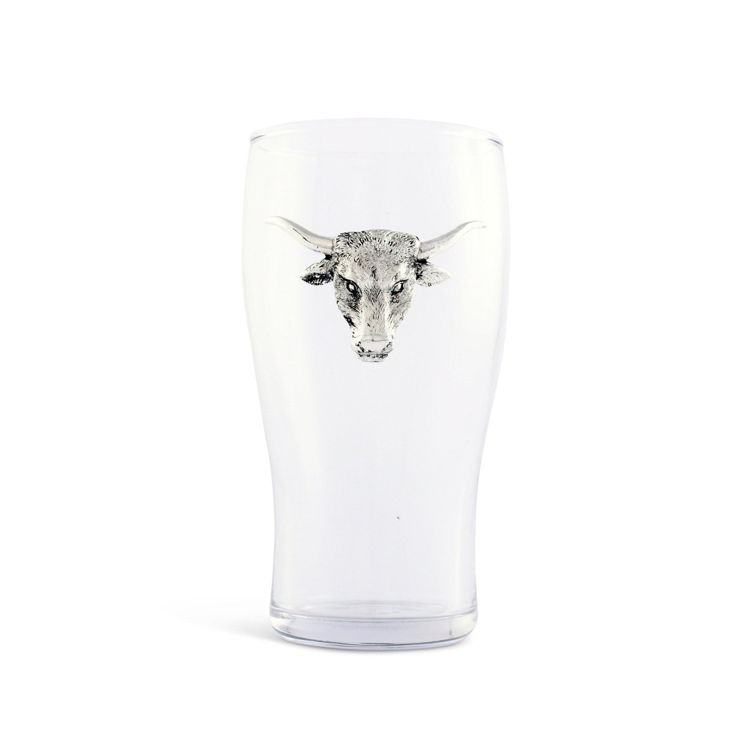 Longhorn Beer Pint Glasses - Set of 4 - themonogram manor 