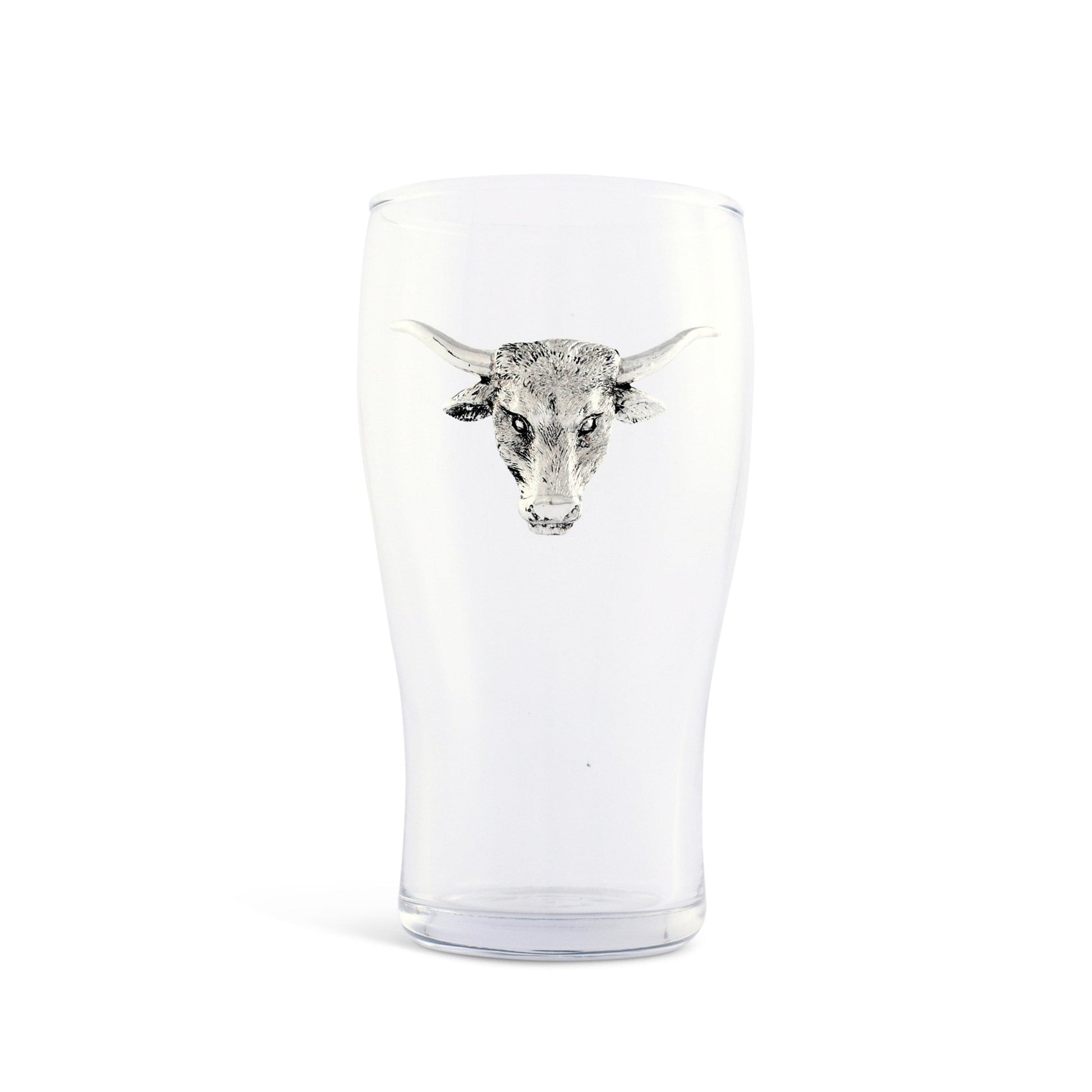 Longhorn Beer Pint Glasses - Set of 4 - themonogram manor 