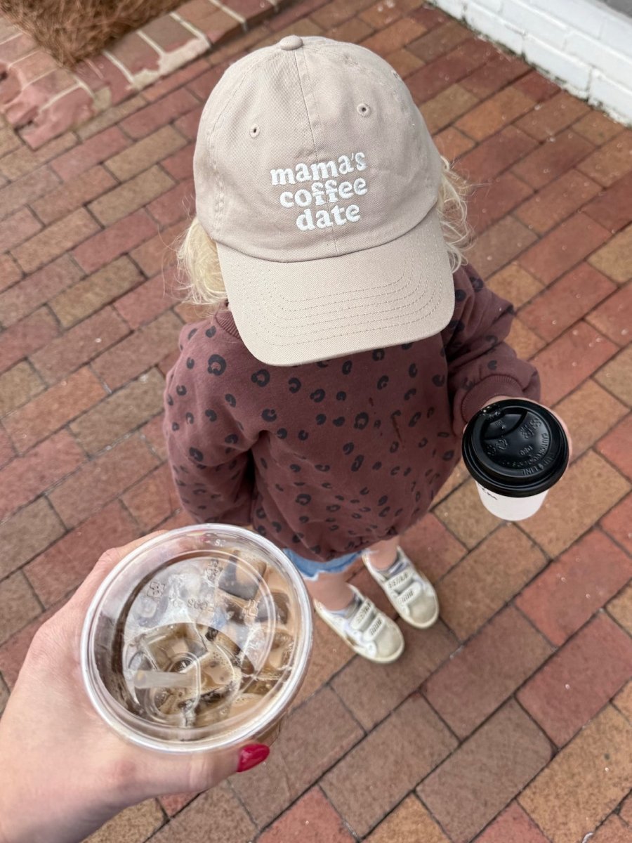 Kids 'Mama's Coffee Date' Baseball Hat - themonogram manor 