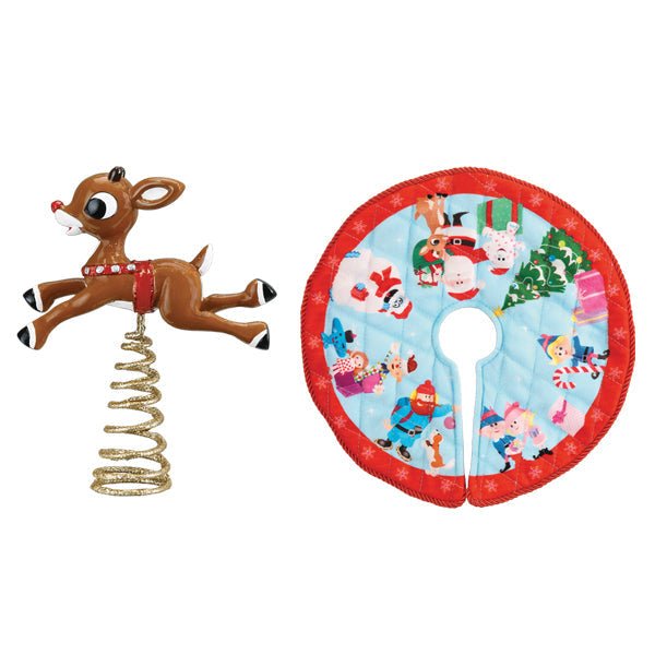Mini Rudolph Tree Topper & Skirt - themonogram manor 