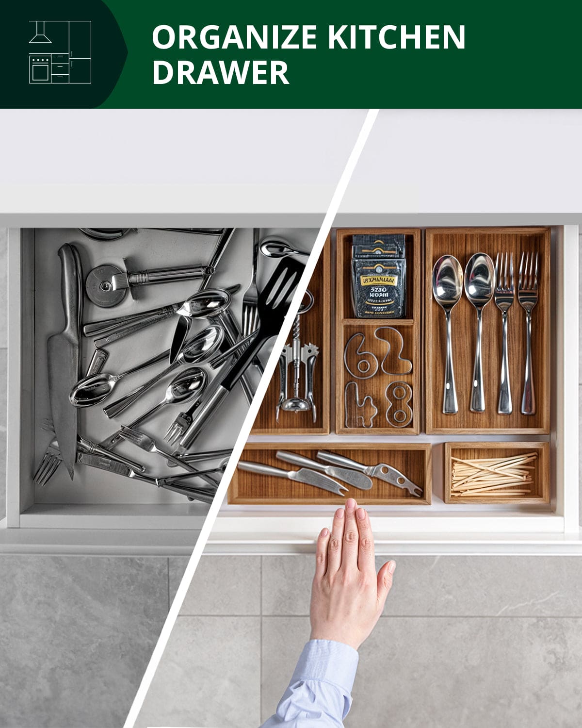 Storage Box Set of 5, Brown - themonogram manor 