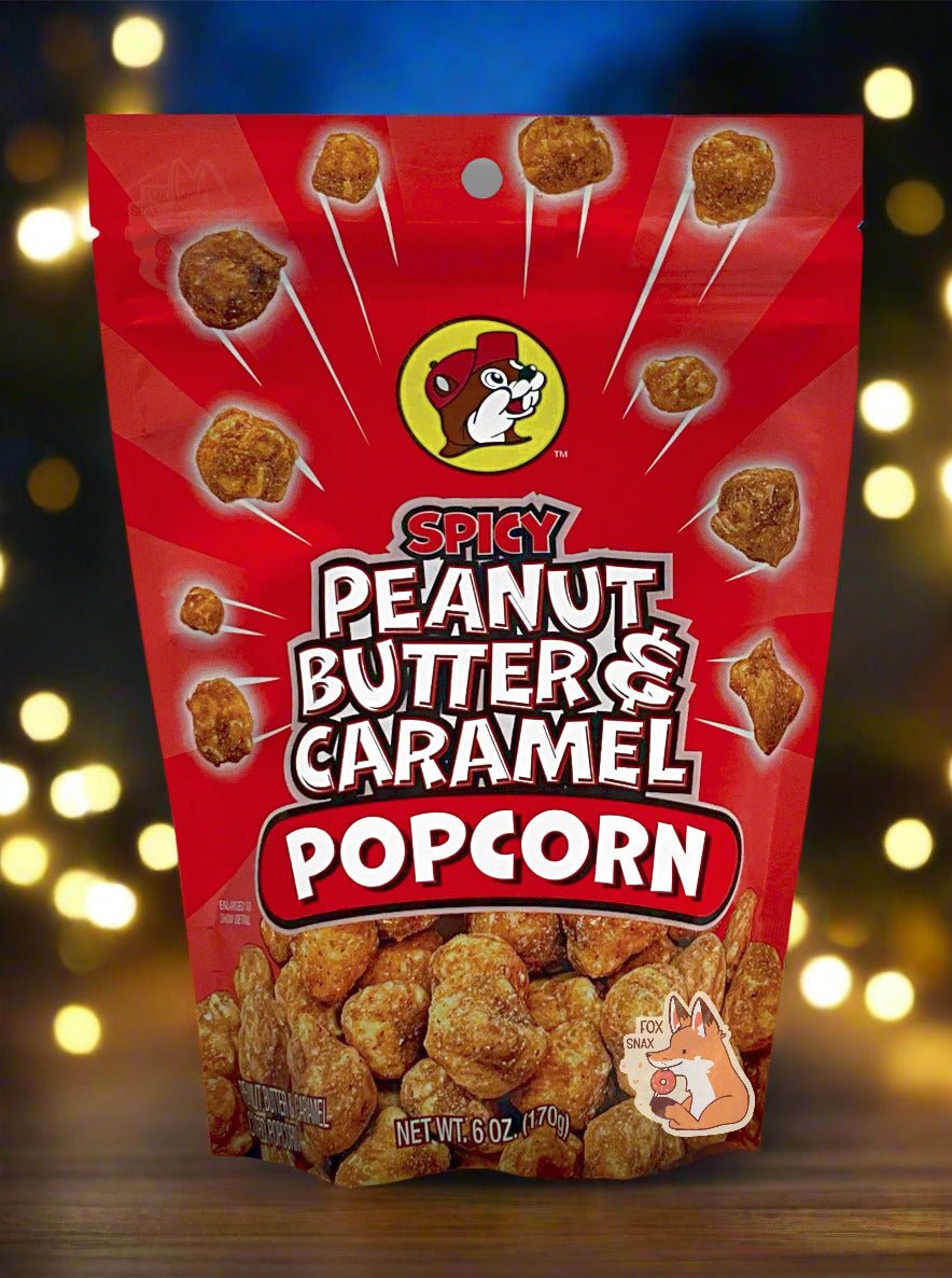 Buc - ee's Spicy Peanut Butter & Caramel Popcorn - themonogram manor 
