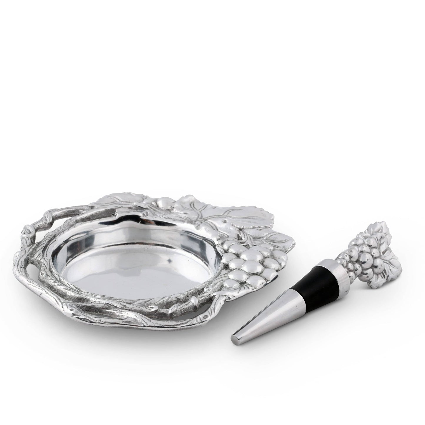 Grape Wine Coaster and Stopper Set - themonogram manor 