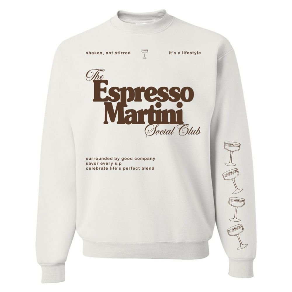 ‘Espresso Martini Social Club' Crewneck Sweatshirt - themonogram manor 