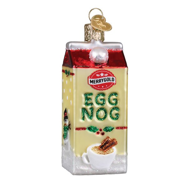 Eggnog Carton Ornament - themonogram manor 