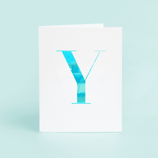 Y Folded Card - themonogram manor 