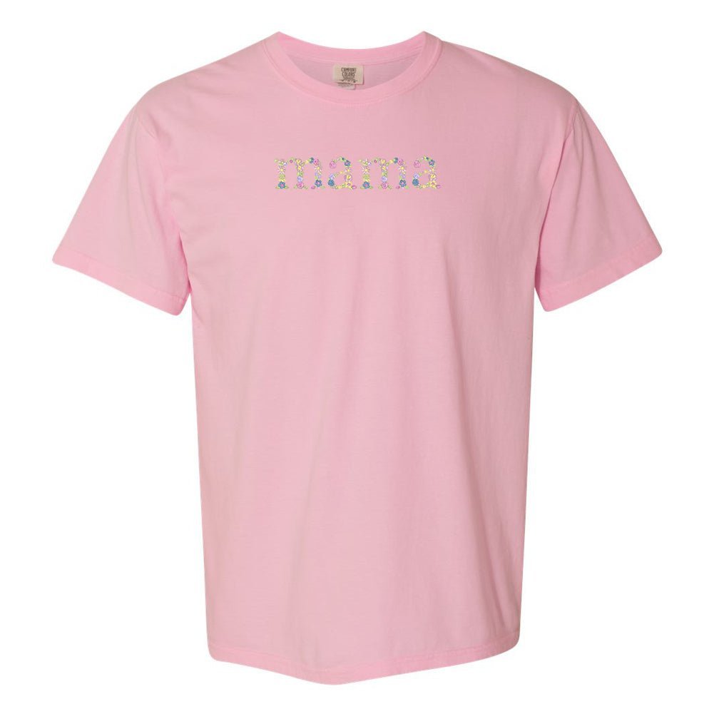 'Floral Mama' Comfort Colors T-Shirt - themonogram manor 