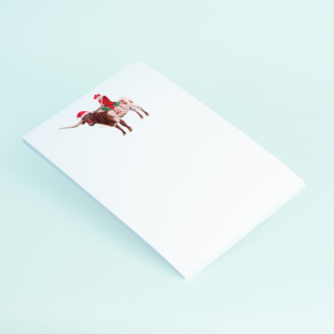 Cowboy Santa Notepad - themonogram manor 
