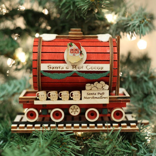 Santa's Hot Cocoa Tanker Ornament - themonogram manor 