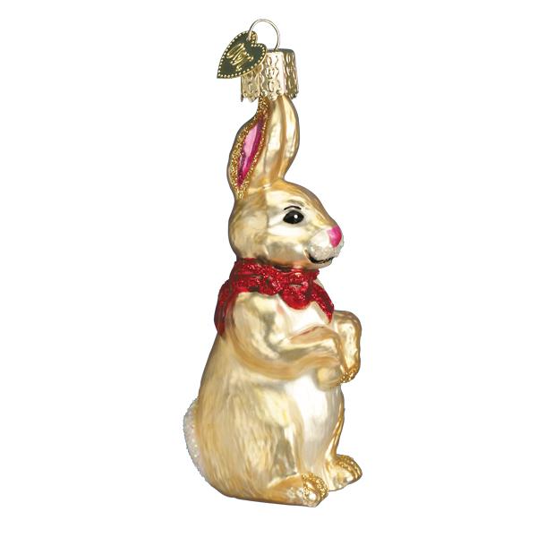 Bunny With Bow Ornament - themonogram manor 