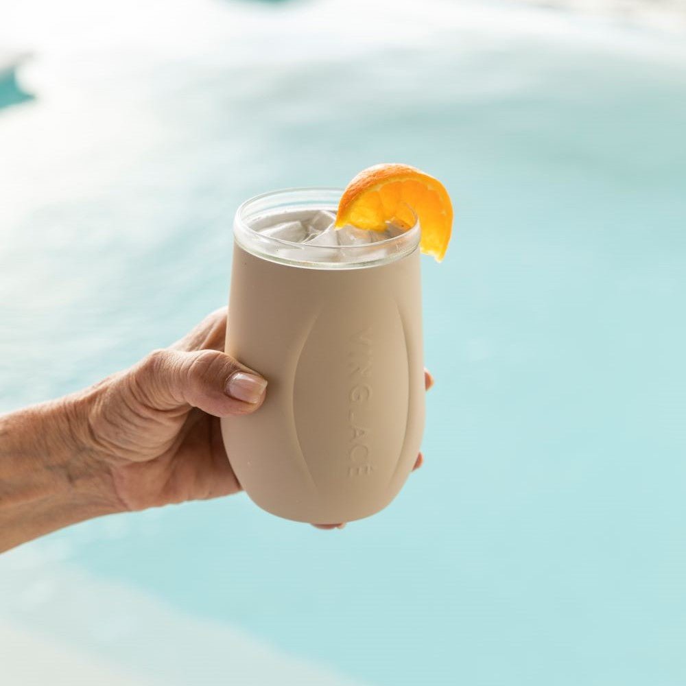 Glass Lined Wine Glass - themonogram manor 