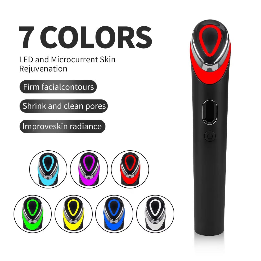 7 Colors Age-R Booster Pro Facial Skin Care anti Wrinkle Beauty Device EMS Microcurrent Lift Massager Home Use Beauty Skin Care - themonogram manor 
