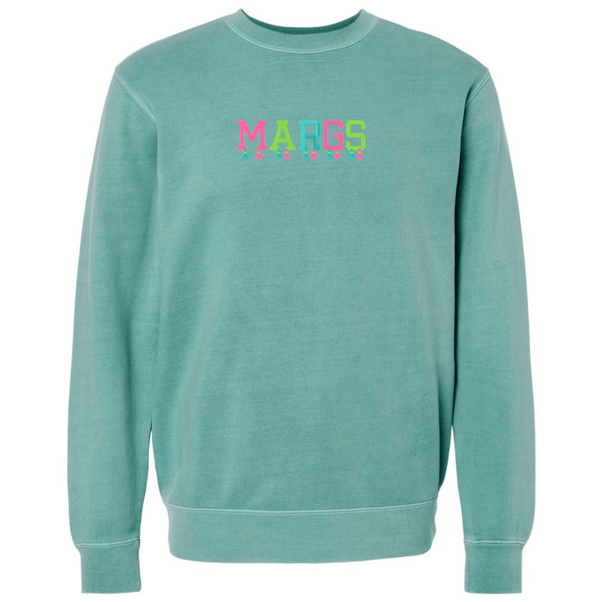 Embroidered Tasseled 'Margs' Cozy Crew - themonogram manor 