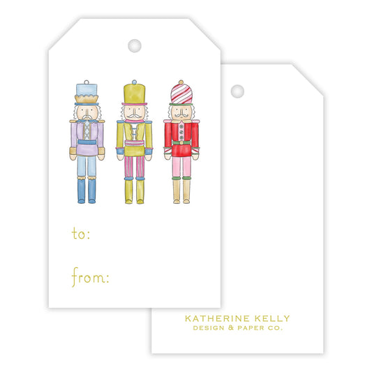 cheerful nutcracker fill - in gift tag - themonogram manor 