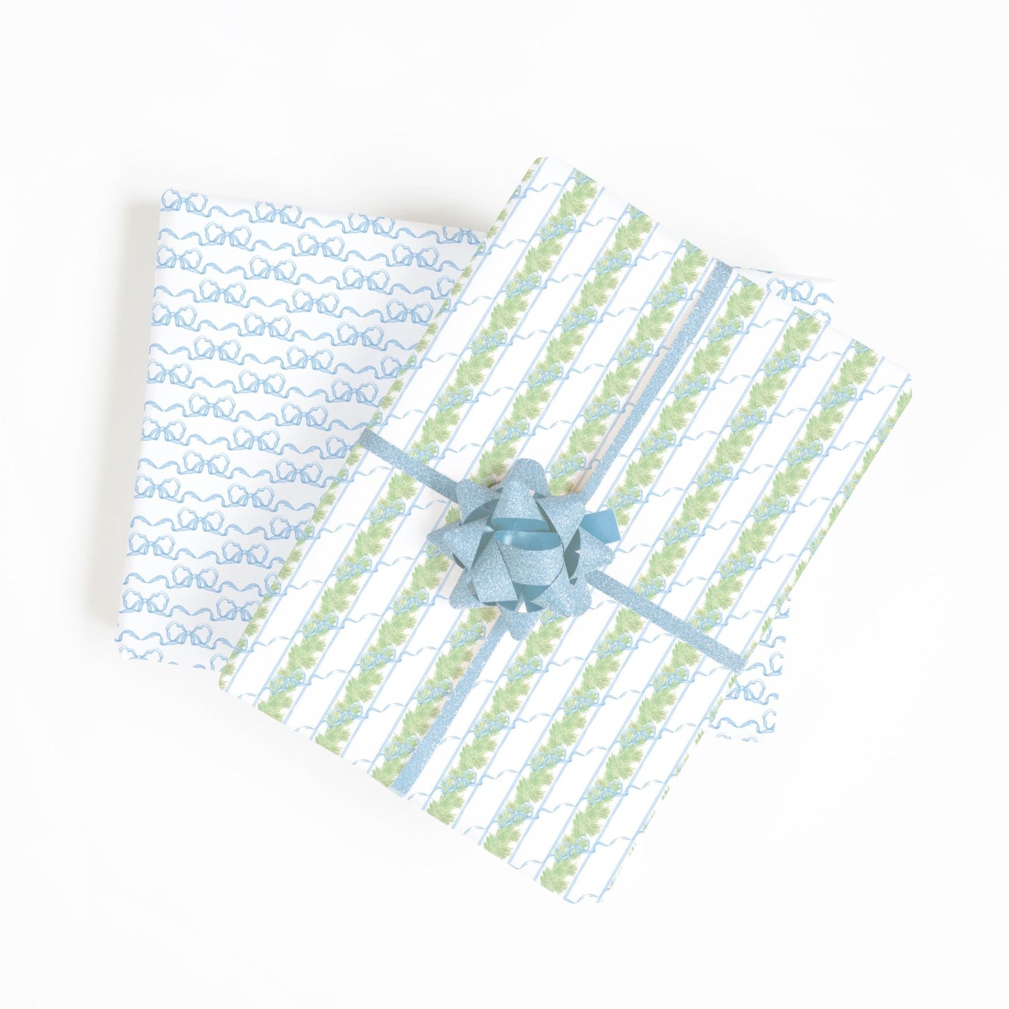garland bows wrapping paper - themonogram manor 