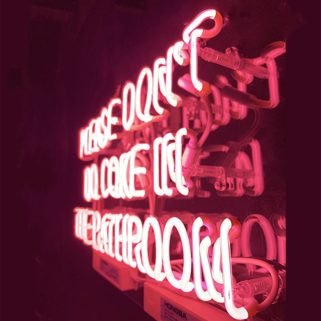 Please Don't Do Coke in The Bathroom Neon Signs - themonogram manor 