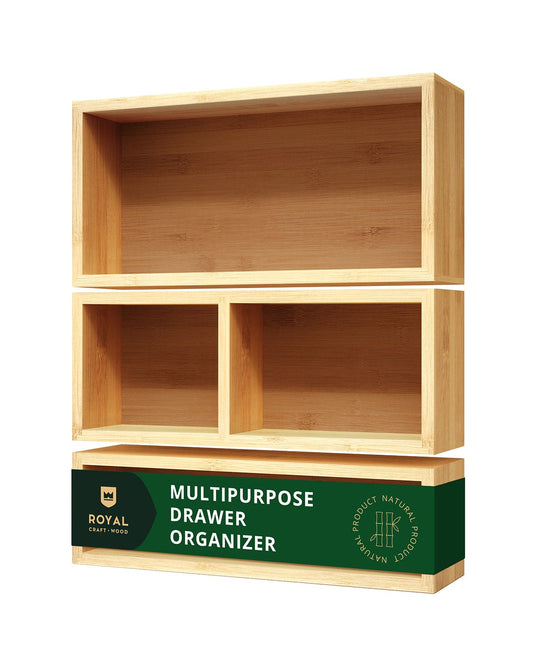 Storage Box Set of 3, Natural - themonogram manor 