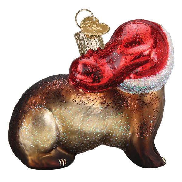Christmas Ferret Ornament - themonogram manor 