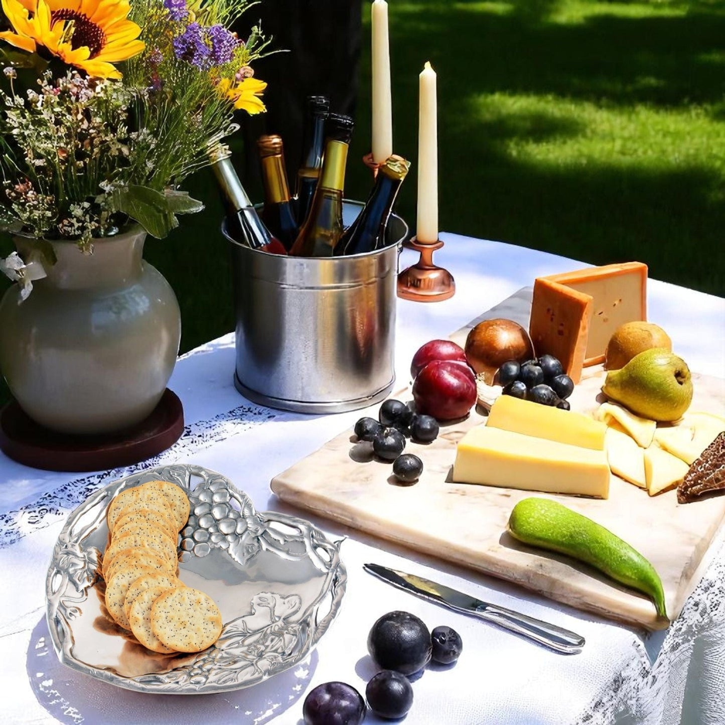 Grape Heart Coupe Tray - themonogram manor 