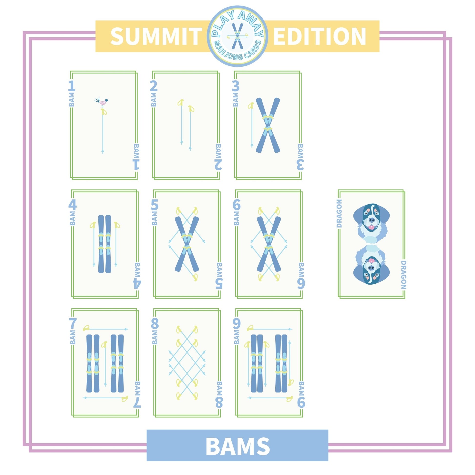 Play Away Mahjong Cards: Summit Edition - themonogram manor 