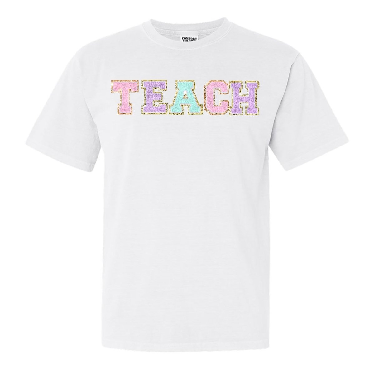 'Teach' Letter Patch T-Shirt - themonogram manor 