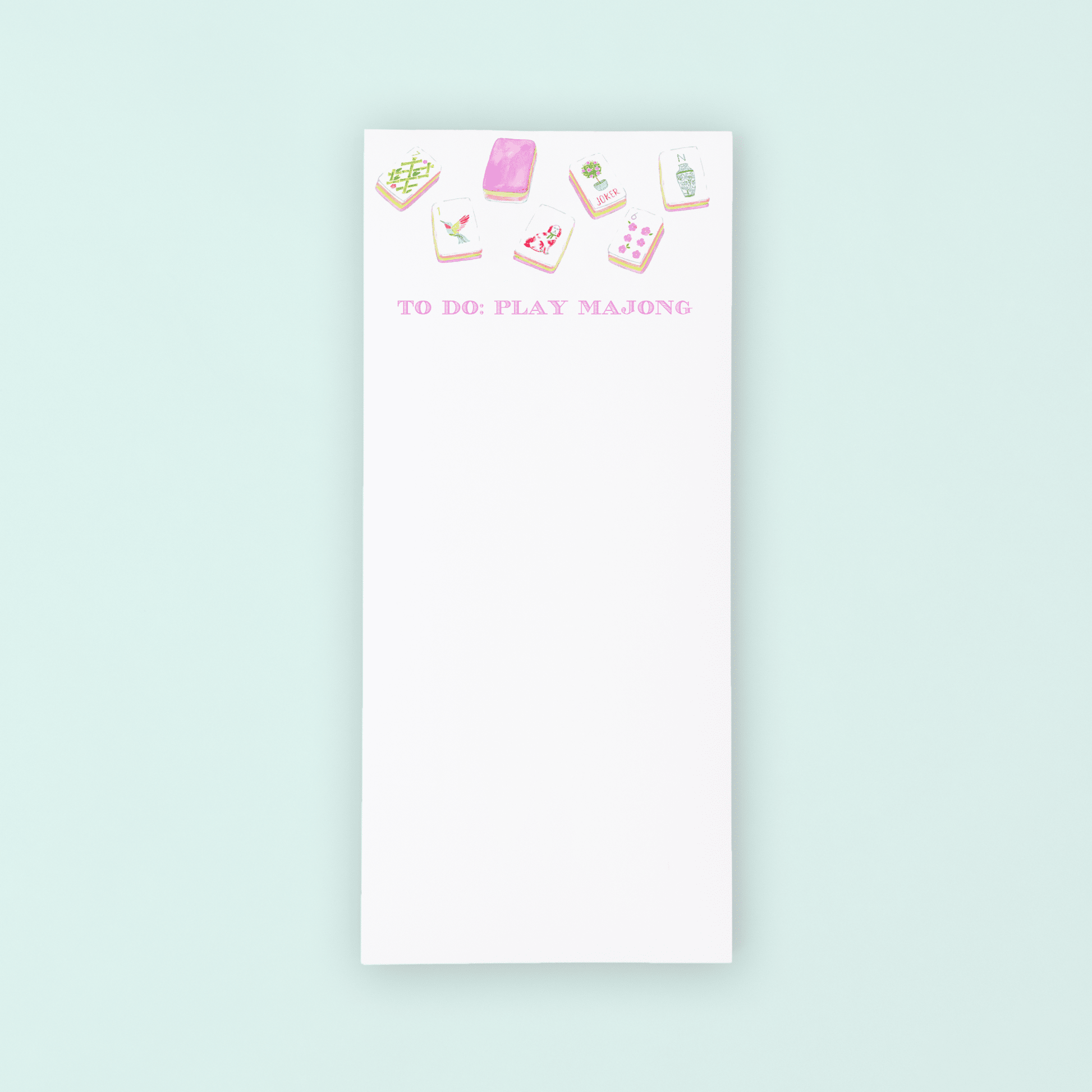 Play Mahjong List Notepad - themonogram manor 