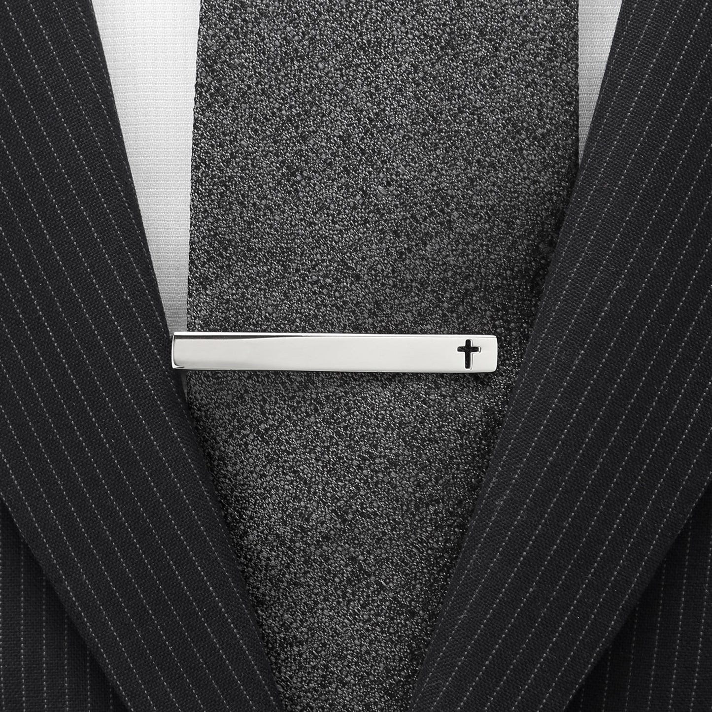 Cross Stainless Steel Cufflinks and Tie Clip Gift Set - themonogram manor 