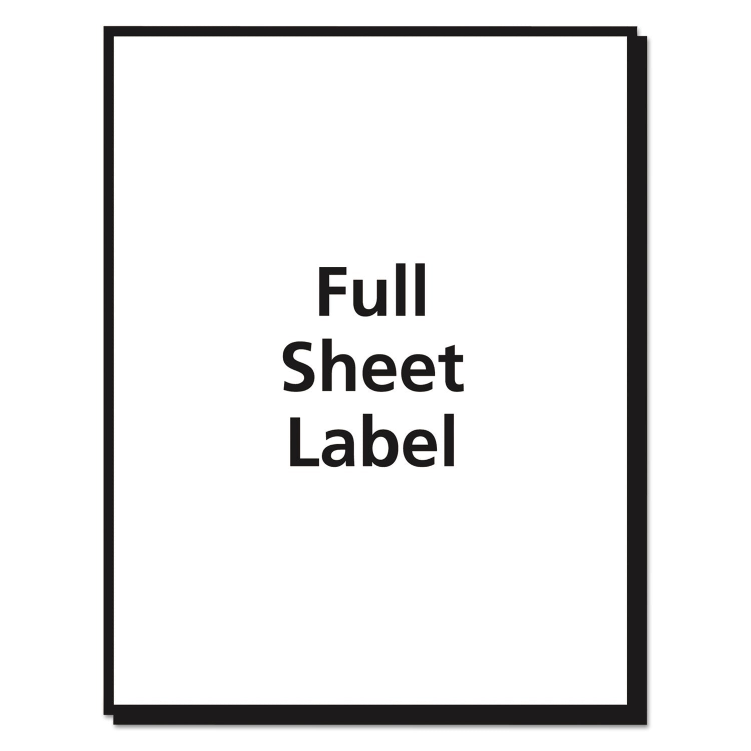 Avery Matte Clear Shipping Labels, Inkjet Printers, 8.5 x 11, Clear, 25/Pack - themonogram manor 