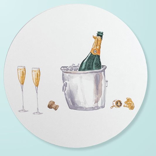 Champagne Celebration Coaster Set - themonogram manor 