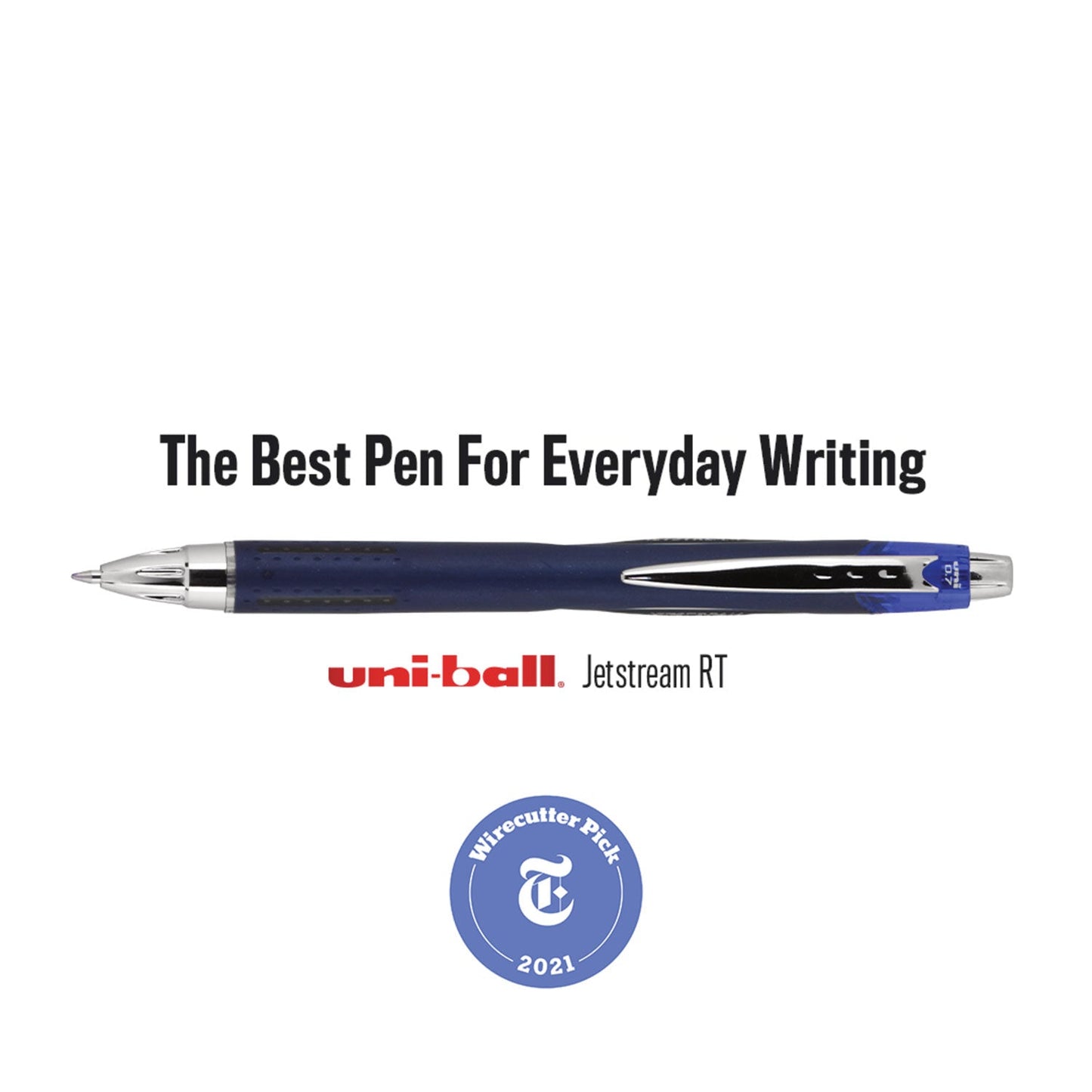 uniball Jetstream Retractable Ballpoint Pen, Bold 1 mm, Blue Ink, Black Barrel - themonogram manor 